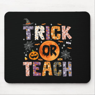 Tapis De Souris Trick Ou Enseigner Funny Enseignants Halloween Gho