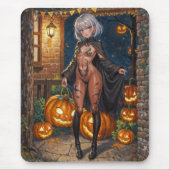 Tapis De Souris Trick ou le traitement, Brave Halloween Costume Gi (Devant)