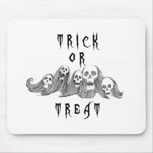 Tapis De Souris Trick ou traitement des sorcières d'Halloween