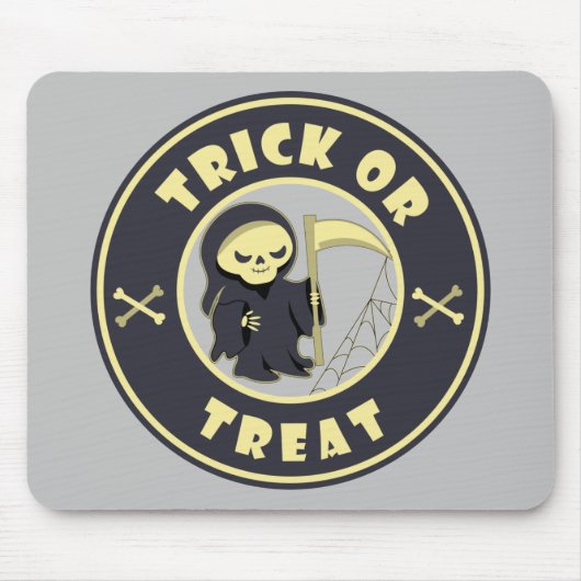 Tapis De Souris Trick ou traiter Halloween griffeur caractère (Devant)