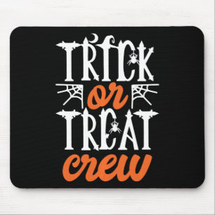 Tapis De Souris Trick Ou Treat Crew Funny mignon Lune Araignée