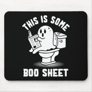 Tapis De Souris Trick Ou Treat Éffrayant Ghost Ceci Est Une Fiche