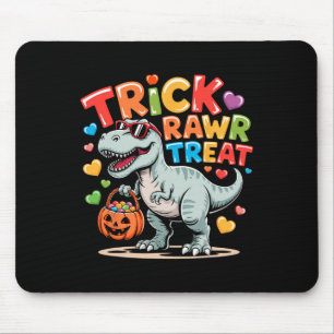 Tapis De Souris Trick Rawr Treat Dinosaure Trex Tout-Petits Garçon
