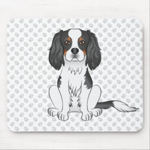 Tapis De Souris Tricolore Cavalier King Charles Spaniel Chien & Pa