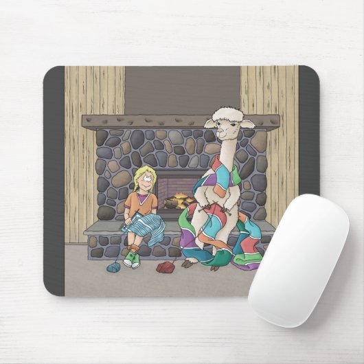 Tapis De Souris Tricot Alpaca (Avec souris)