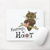Tapis De Souris Tricot de chouette (Avec souris)