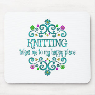 Tapis De Souris Tricot heureux