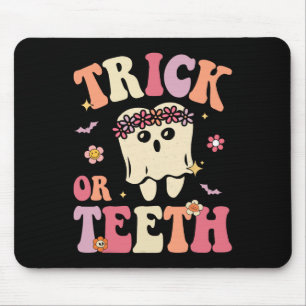 Tapis De Souris Tricot Ou Fantôme Dentaire Super Halloween Treat
