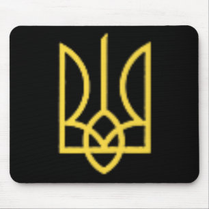Tapis De Souris Trident Crête Ukrainienne Ukraine Tryzub Symbole H