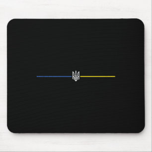 Tapis De Souris Trident Ukraine Lines Crête héraldique ukrainienne