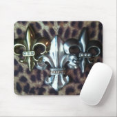 Tapis De Souris Trio de Fleur de lis (Avec souris)