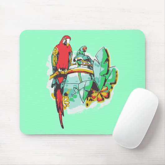 Tapis De Souris Trio de perroquet (Avec souris)