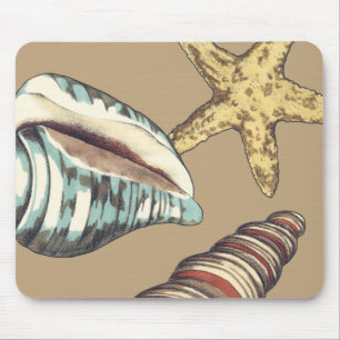 Tapis De Souris Trio de Shell sur kaki