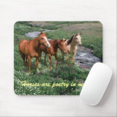 Tapis De Souris Trio Mousepad de cheval (Avec souris)