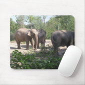 Tapis De Souris Trio Mousepad d'éléphant (Avec souris)