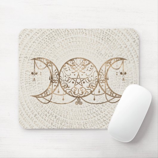 Tapis De Souris Triple Moon - Triple Goddess Pastel Gold (Avec souris)