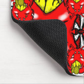 Tapis De Souris Trippy Alien Dazs dent jaune (Coin)