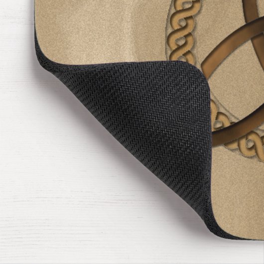 Tapis De Souris Triquetra Celtique Trinity Knot Button Mousepad (Coin)