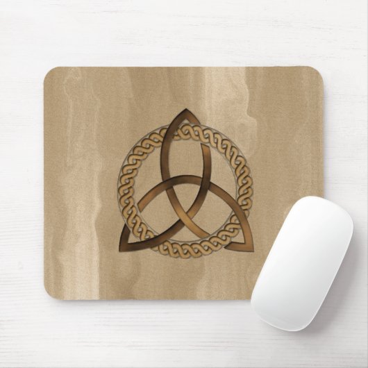 Tapis De Souris Triquetra Celtique Trinity Knot Button Mousepad (Avec souris)
