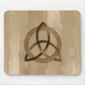 Tapis De Souris Triquetra Celtique Trinity Knot Button Mousepad (Devant)