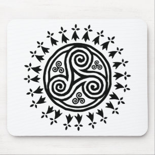 Tapis De Souris Triskel et hermines bretons