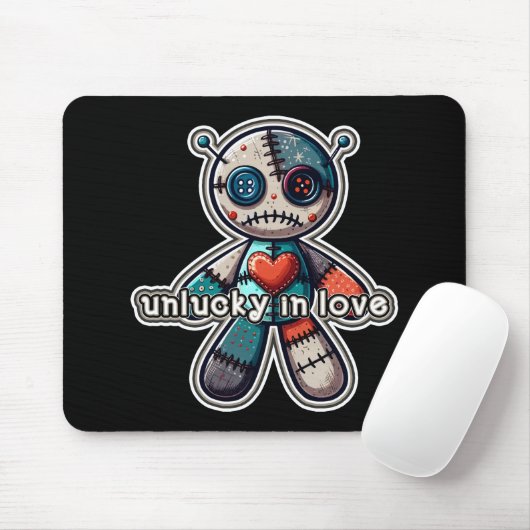 Tapis De Souris Triste ours de poupée VOODOO UNLUCKER dans l'amour (Avec souris)