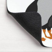 Tapis De Souris Trois adorables Puffin debout ensemble Carton (Coin)