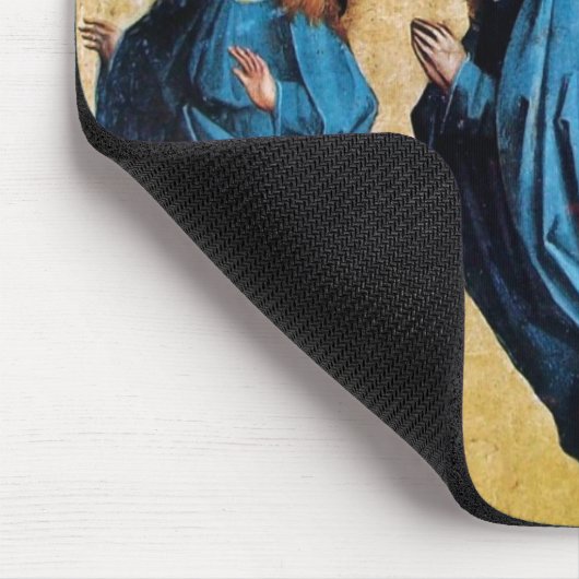 TAPIS DE SOURIS TROIS ANGES EN BLEU (Coin)