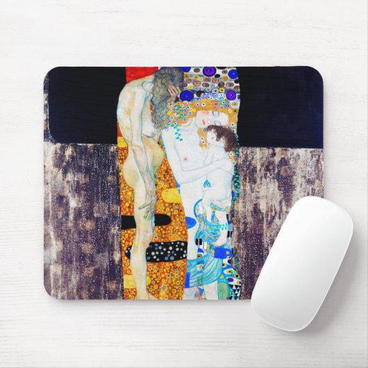 Tapis De Souris Trois ans de vie, Gustav Klimt (Avec souris)