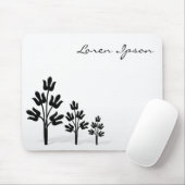 Tapis De Souris Trois arbres noirs (Avec souris)