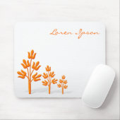Tapis De Souris Trois arbres oranges (Avec souris)
