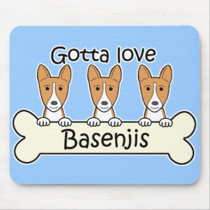 Tapis De Souris Trois Basenjis