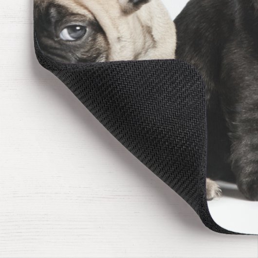 Tapis De Souris Trois Chiots Carlins (Coin)