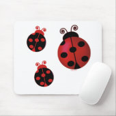 Tapis De Souris Trois coccinelles (Avec souris)