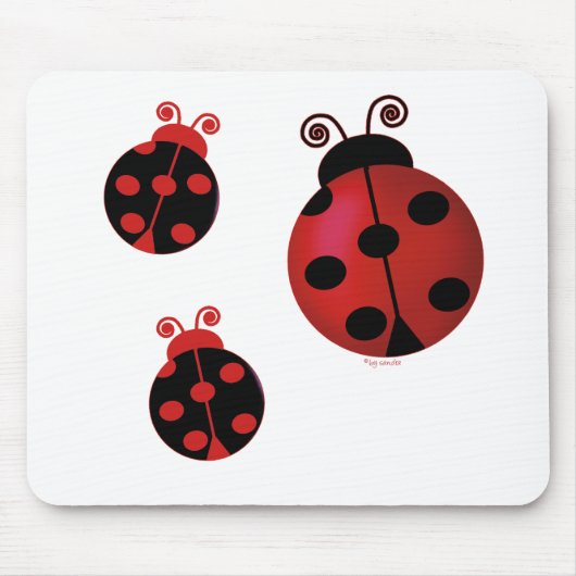 Tapis De Souris Trois coccinelles (Devant)