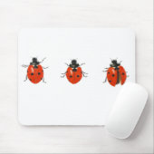 Tapis De Souris Trois coccinelles 2013 (Avec souris)