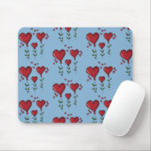 Tapis De Souris Trois cœurs mignons (Avec souris)