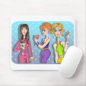 Tapis de souris - Trois Divas Martini (Avec souris)