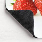Tapis De Souris Trois Fraises Sur Mpcna Blanc (Coin)