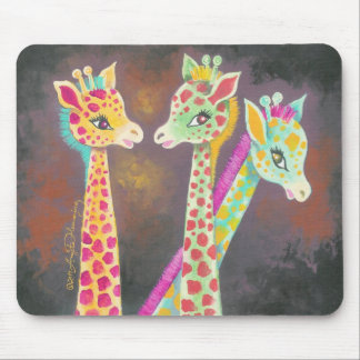 Tapis De Souris Trois girafes