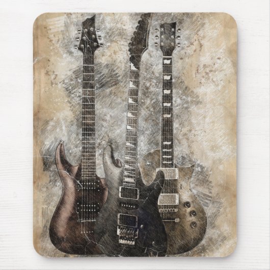 Tapis De Souris Trois guitares (Devant)