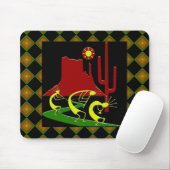 Tapis De Souris Trois Kokopellis sur le Koad (Avec souris)