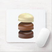 Tapis De Souris Trois marshmallows enrobés de chocolat (Avec souris)