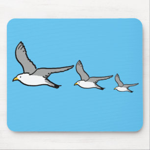 Tapis De Souris Trois oiseaux volent haut