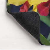 Tapis De Souris Trois orchidées jaunes et rouges (Coin)