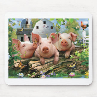 Tapis De Souris Trois petits cochons