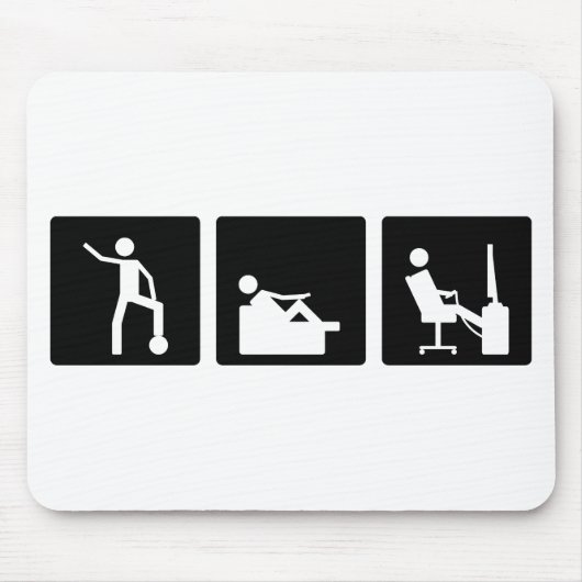 Tapis De Souris Trois peu de PICS - hommes 5 (Devant)
