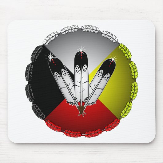 Tapis De Souris Trois plumes (Devant)