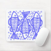 Tapis De Souris Trois poissons (Avec souris)