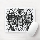 Tapis De Souris Trois poissons (Avec souris)